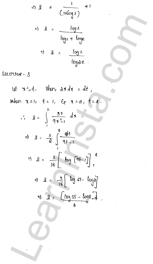 RD Sharma Class 12 Solutions Chapter 20 Definite Integrals Ex 20.2 1.2