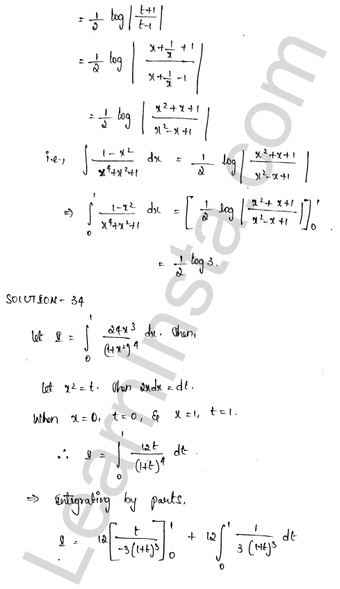 RD Sharma Class 12 Solutions Chapter 20 Definite Integrals Ex 20.2 1.26