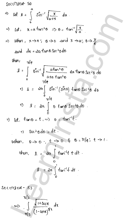 RD Sharma Class 12 Solutions Chapter 20 Definite Integrals Ex 20.2 1.39