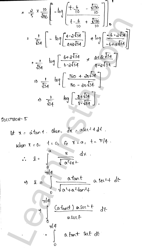 RD Sharma Class 12 Solutions Chapter 20 Definite Integrals Ex 20.2 1.5