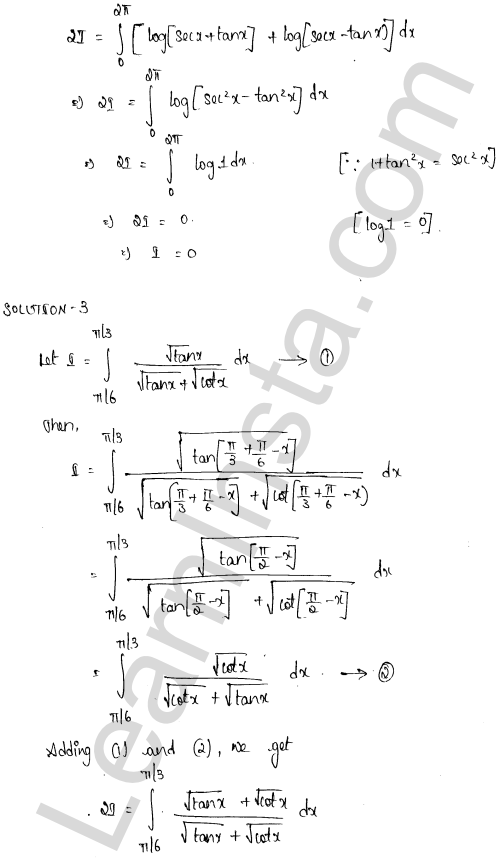 RD Sharma Class 12 Solutions Chapter 20 Definite Integrals Ex 20.4 1.2