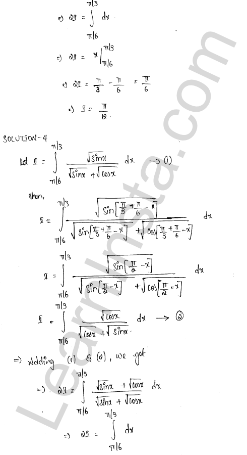 RD Sharma Class 12 Solutions Chapter 20 Definite Integrals Ex 20.4 1.3