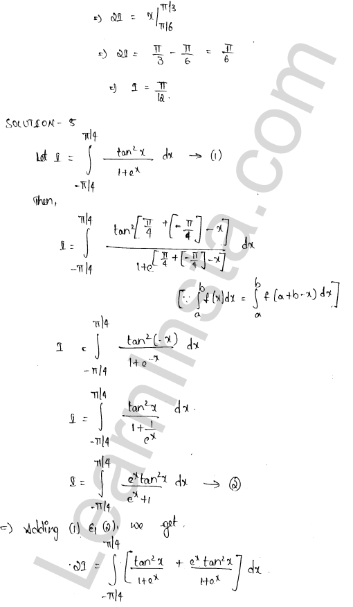 RD Sharma Class 12 Solutions Chapter 20 Definite Integrals Ex 20.4 1.4