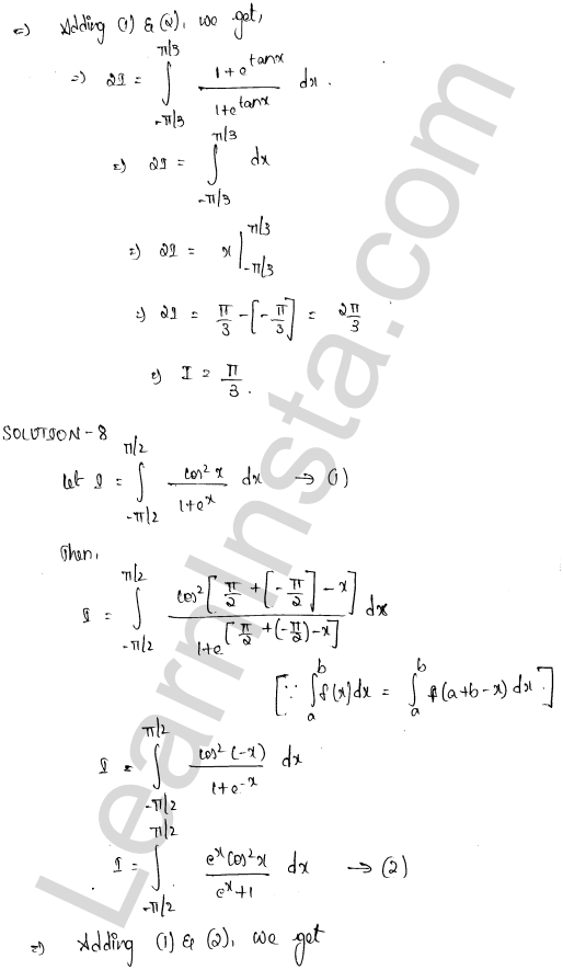 RD Sharma Class 12 Solutions Chapter 20 Definite Integrals Ex 20.4 1.7