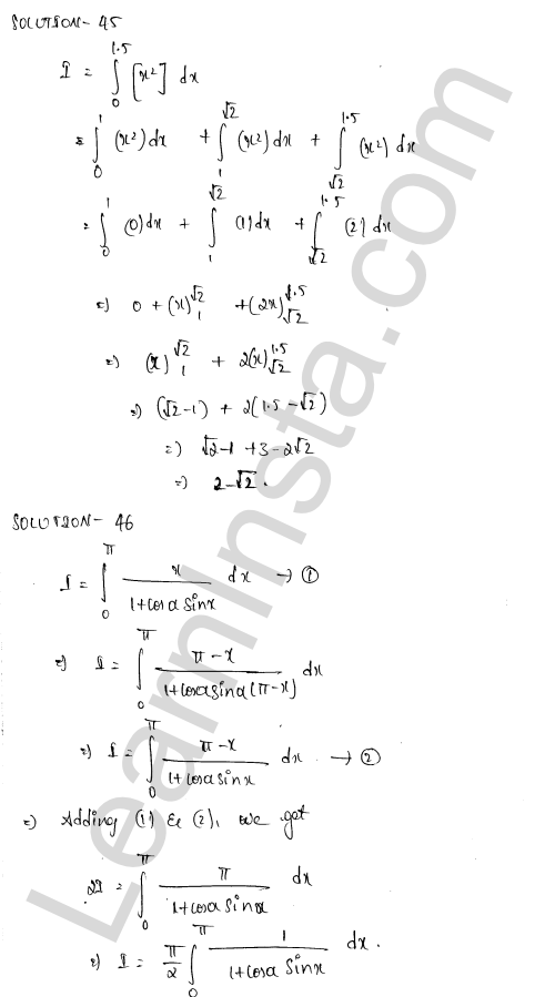 RD Sharma Class 12 Solutions Chapter 20 Definite Integrals Revision Exercise 1.33