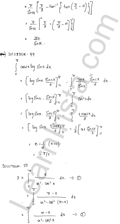 RD Sharma Class 12 Solutions Chapter 20 Definite Integrals Revision Exercise 1.35