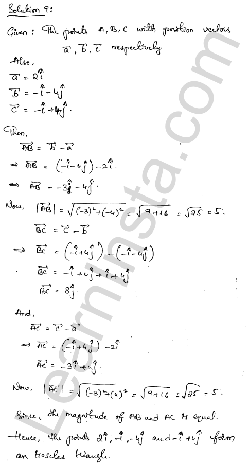 RD Sharma Class 12 Solutions Chapter 23 Algebra of Vectors Ex 23.5 1.5