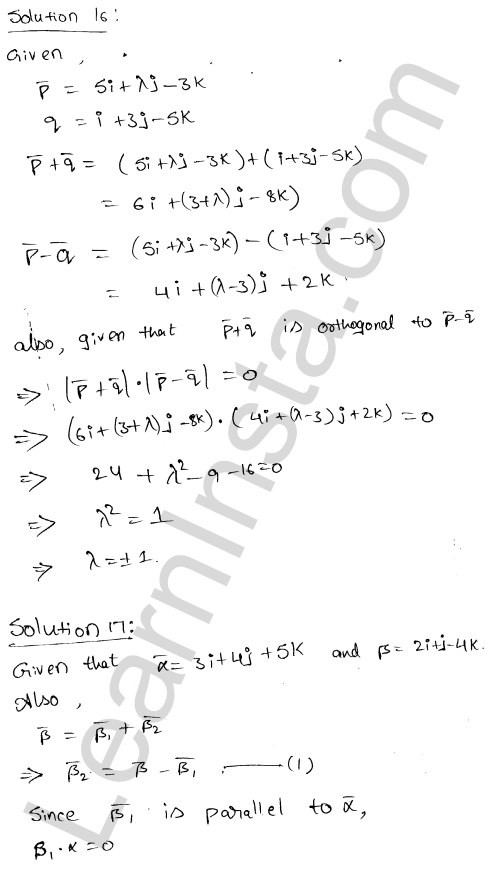 RD Sharma Class 12 Solutions Chapter 24 Scalar Or Dot Product Ex 24.1 1.14