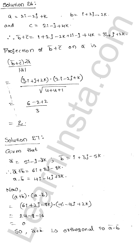 RD Sharma Class 12 Solutions Chapter 24 Scalar Or Dot Product Ex 24.1 1.20