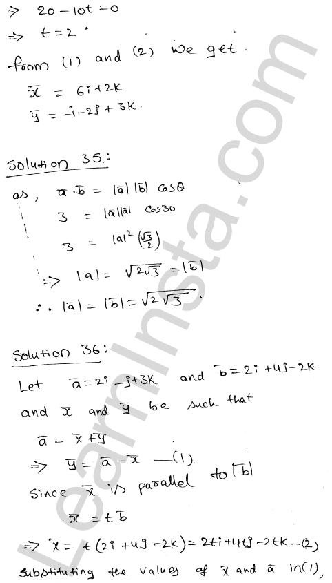 RD Sharma Class 12 Solutions Chapter 24 Scalar Or Dot Product Ex 24.1 1.27
