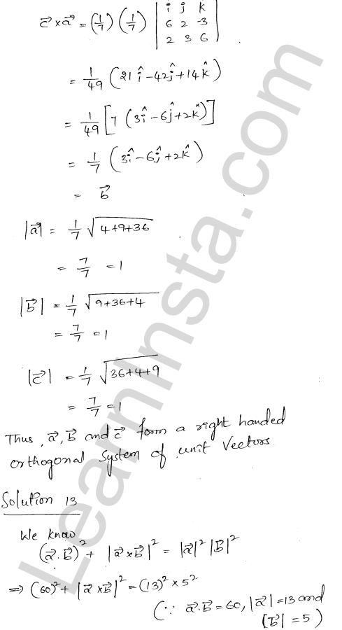 RD Sharma Class 12 Solutions Chapter 25 Vector or Cross Product Ex 25.1 1.14