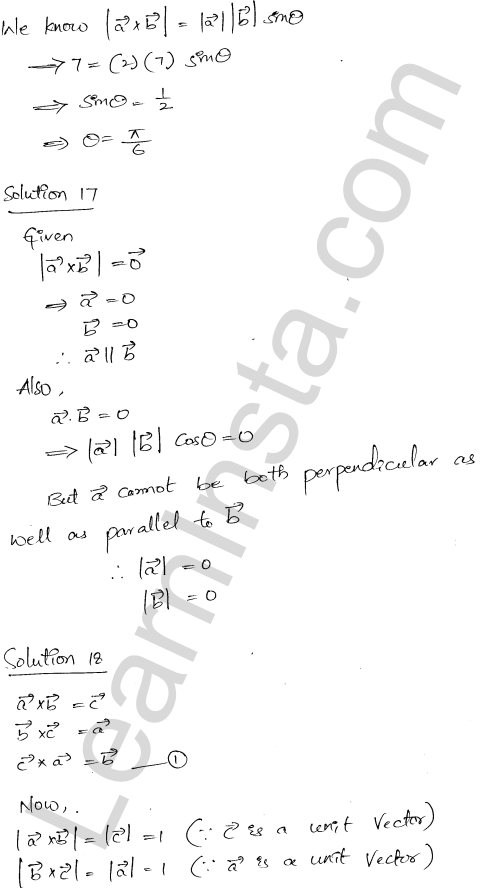 RD Sharma Class 12 Solutions Chapter 25 Vector or Cross Product Ex 25.1 1.16