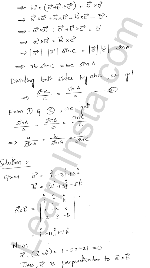 RD Sharma Class 12 Solutions Chapter 25 Vector or Cross Product Ex 25.1 1.19