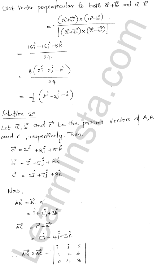 RD Sharma Class 12 Solutions Chapter 25 Vector or Cross Product Ex 25.1 1.24