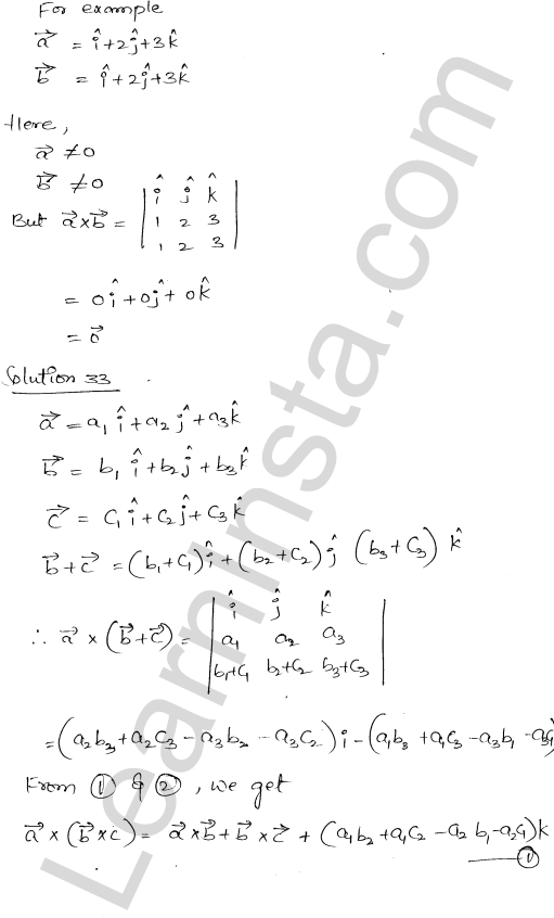 RD Sharma Class 12 Solutions Chapter 25 Vector or Cross Product Ex 25.1 1.27