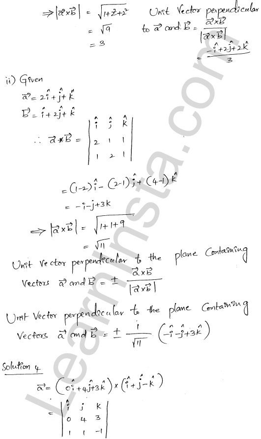 RD Sharma Class 12 Solutions Chapter 25 Vector or Cross Product Ex 25.1 1.3