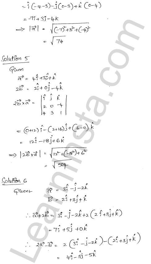 RD Sharma Class 12 Solutions Chapter 25 Vector or Cross Product Ex 25.1 1.4