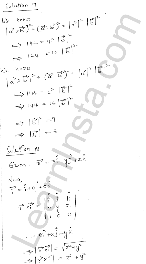 RD Sharma Class 12 Solutions Chapter 25 Vector or Cross Product VSAQ 1.7