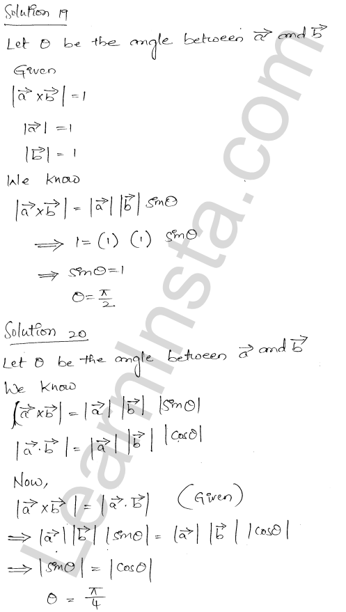 RD Sharma Class 12 Solutions Chapter 25 Vector or Cross Product VSAQ 1.8