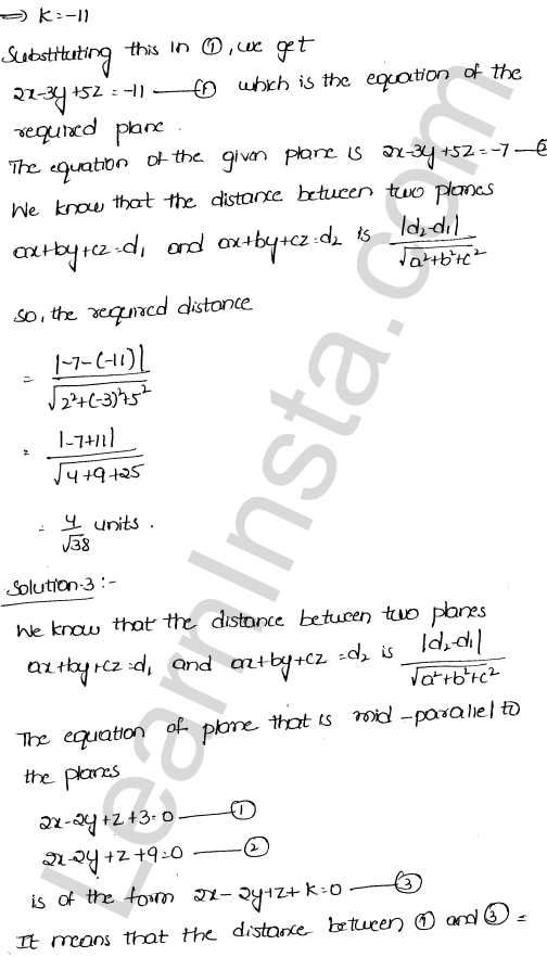 RD Sharma Class 12 Solutions Chapter 29 The plane Ex 29.10 1.2