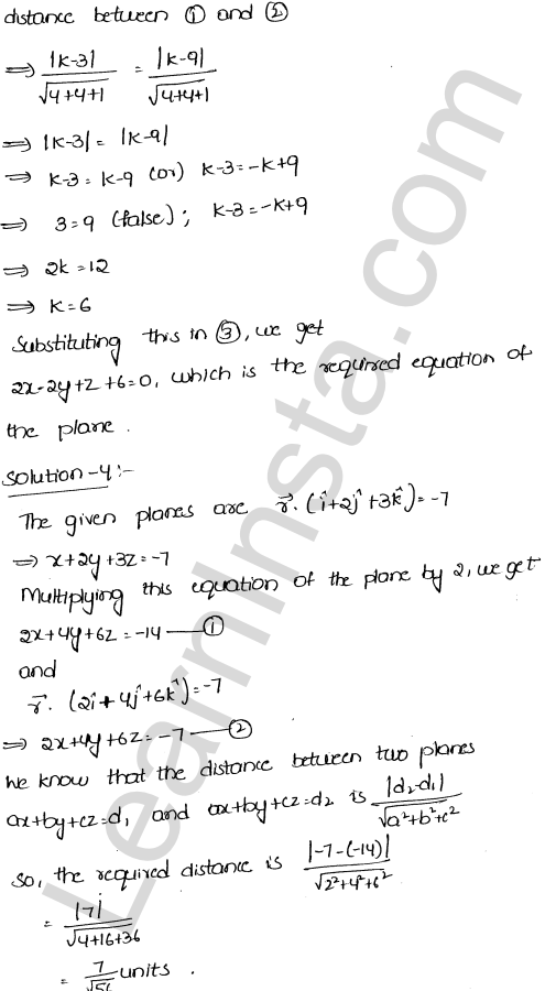 RD Sharma Class 12 Solutions Chapter 29 The plane Ex 29.10 1.3