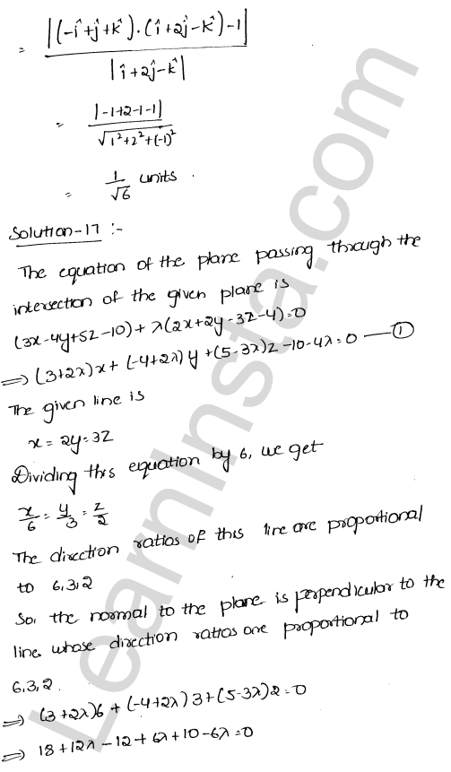 RD Sharma Class 12 Solutions Chapter 29 The plane Ex 29.11 1.13