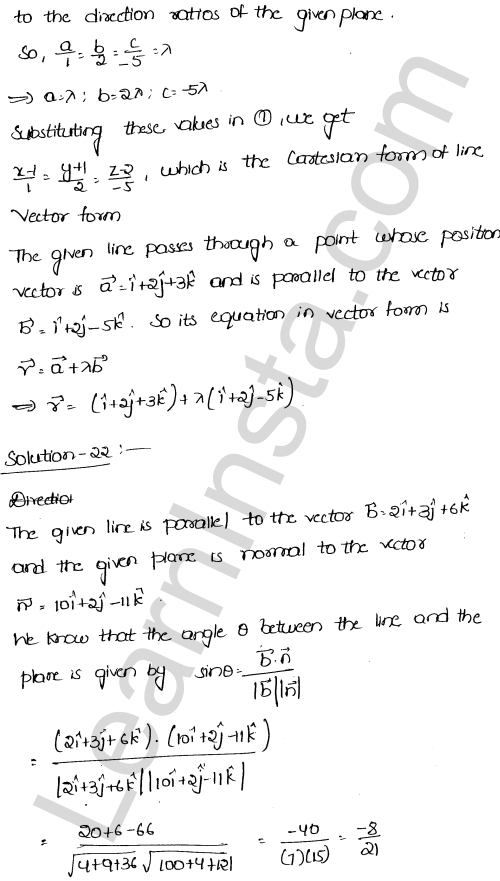 RD Sharma Class 12 Solutions Chapter 29 The plane Ex 29.11 1.18