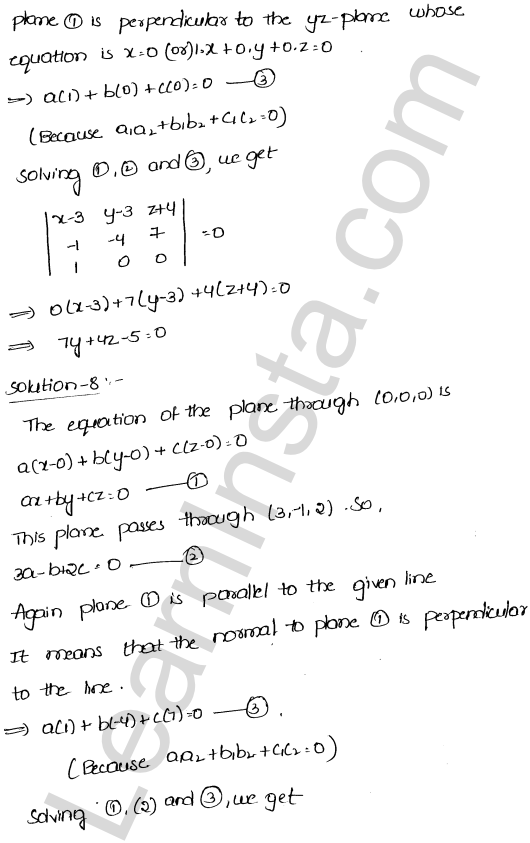 RD Sharma Class 12 Solutions Chapter 29 The plane Ex 29.11 1.5