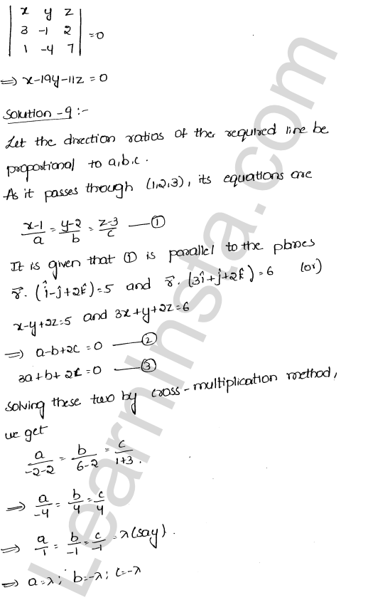 RD Sharma Class 12 Solutions Chapter 29 The plane Ex 29.11 1.6