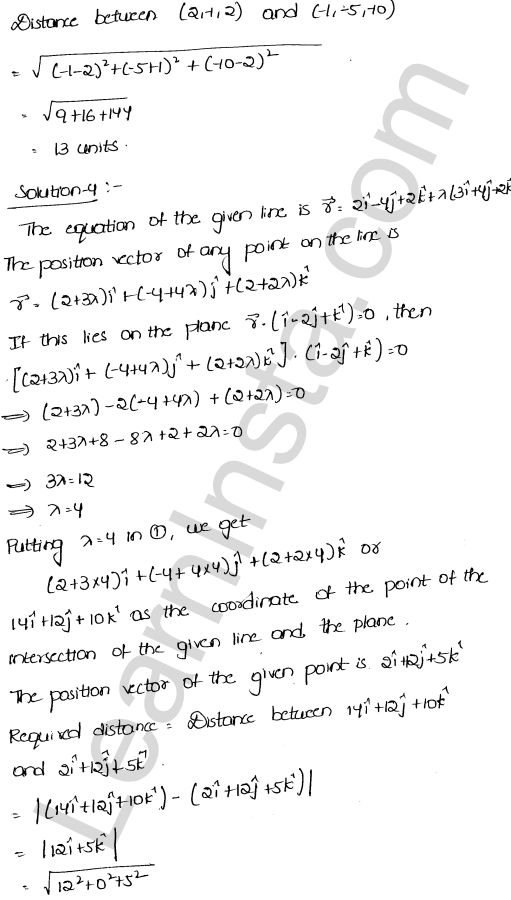 RD Sharma Class 12 Solutions Chapter 29 The plane Ex 29.12 1.5