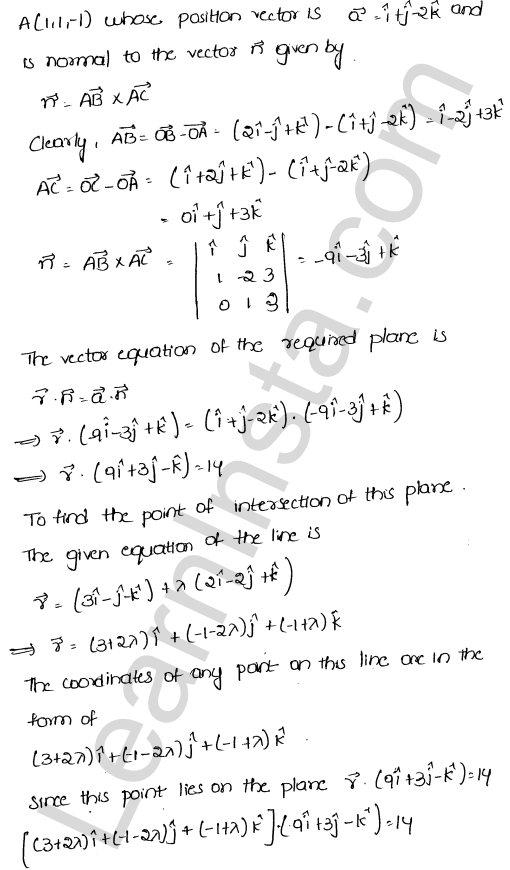 RD Sharma Class 12 Solutions Chapter 29 The plane Ex 29.13 1.13