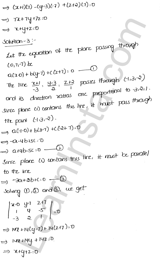 RD Sharma Class 12 Solutions Chapter 29 The plane Ex 29.13 1.3