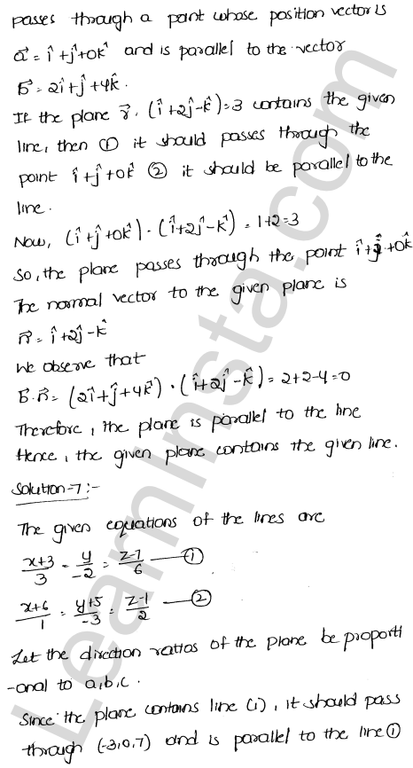RD Sharma Class 12 Solutions Chapter 29 The plane Ex 29.13 1.7
