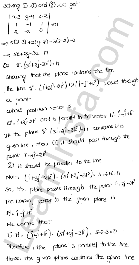 RD Sharma Class 12 Solutions Chapter 29 The plane Ex 29.13 1.9