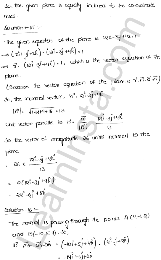 RD Sharma Class 12 Solutions Chapter 29 The plane Ex 29.3 1.13