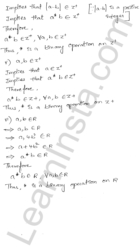 RD Sharma Class 12 Solutions Chapter 3 Binary Operations Ex 3.1 1.4