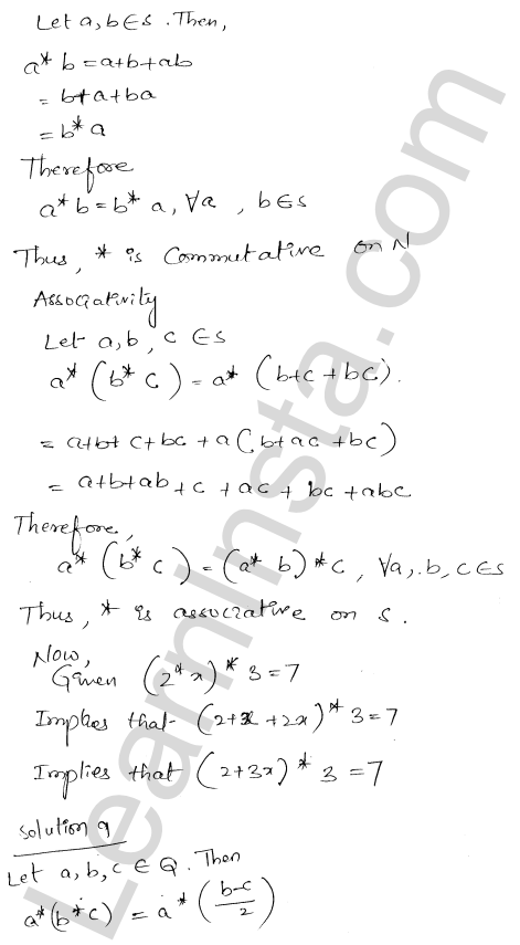 RD Sharma Class 12 Solutions Chapter 3 Binary Operations Ex 3.2 1.19