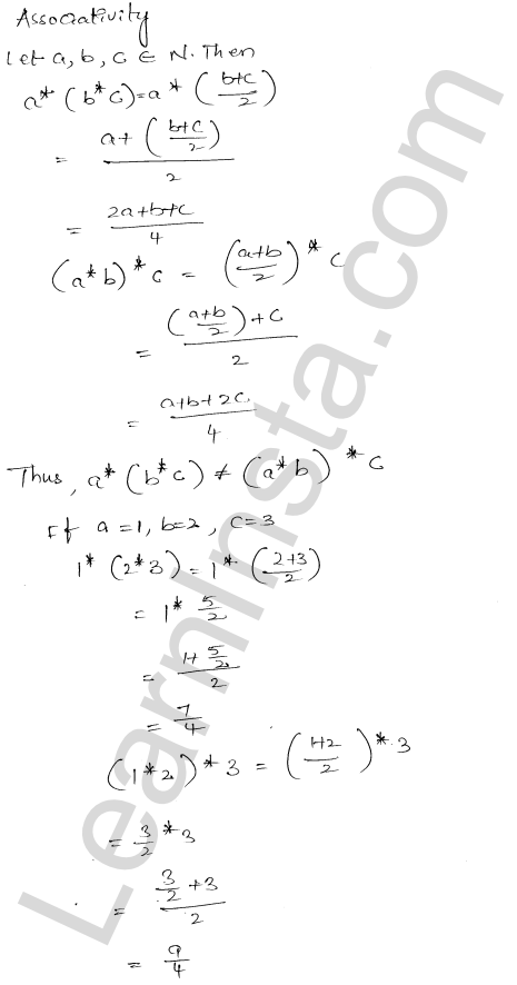 RD Sharma Class 12 Solutions Chapter 3 Binary Operations Ex 3.2 1.3