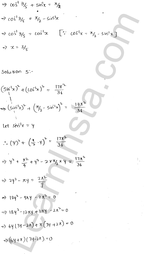 RD Sharma Class 12 Solutions Chapter 4 Inverse Trigonometric Functions Ex 4.10 1.4