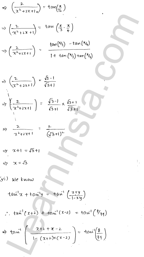 RD Sharma Class 12 Solutions Chapter 4 Inverse Trigonometric Functions Ex 4.11 1.6
