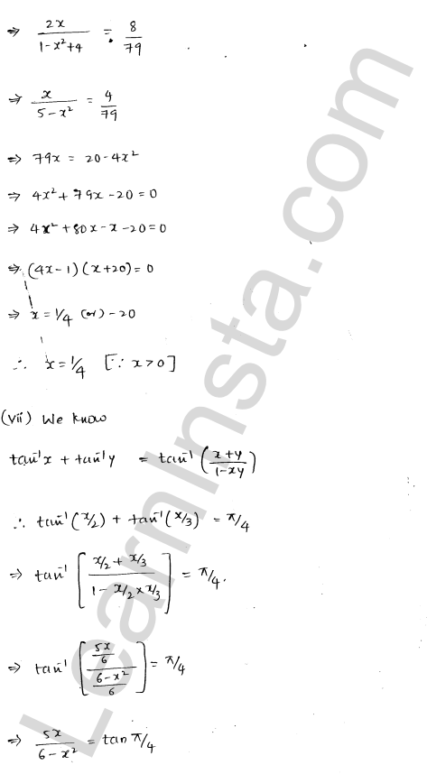 RD Sharma Class 12 Solutions Chapter 4 Inverse Trigonometric Functions Ex 4.11 1.7