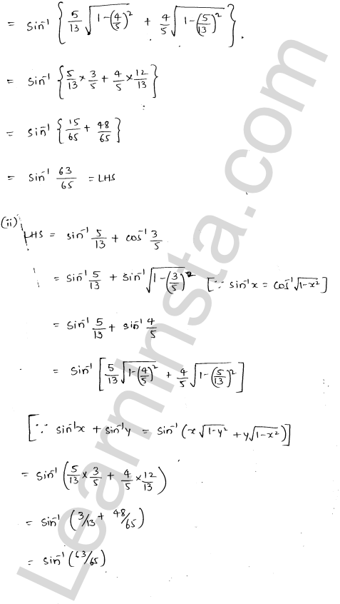 RD Sharma Class 12 Solutions Chapter 4 Inverse Trigonometric Functions Ex 4.12 1.2