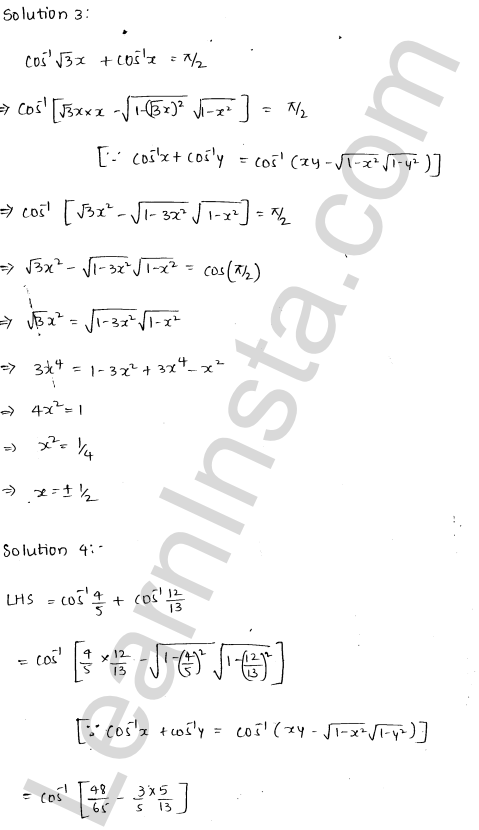 RD Sharma Class 12 Solutions Chapter 4 Inverse Trigonometric Functions Ex 4.13 1.3