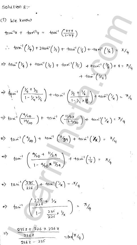 RD Sharma Class 12 Solutions Chapter 4 Inverse Trigonometric Functions Ex 4.14 1.15