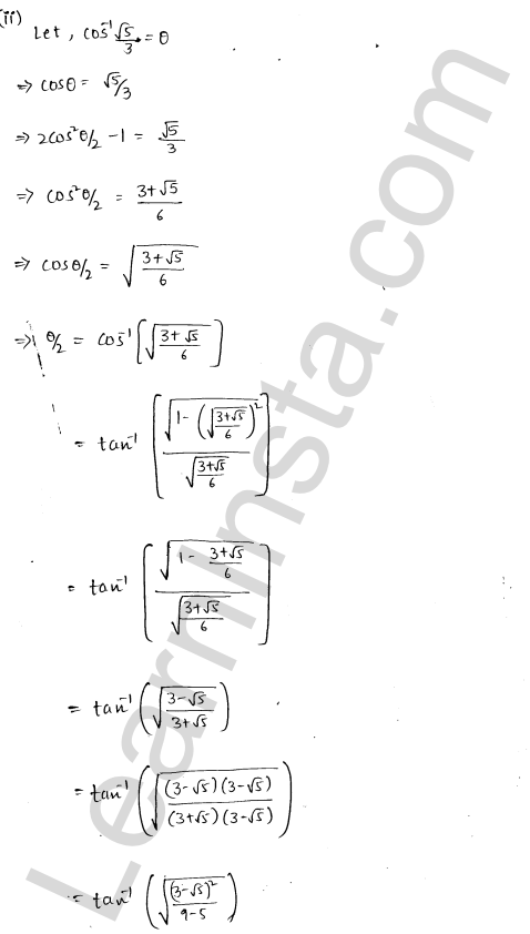 RD Sharma Class 12 Solutions Chapter 4 Inverse Trigonometric Functions Ex 4.14 1.2