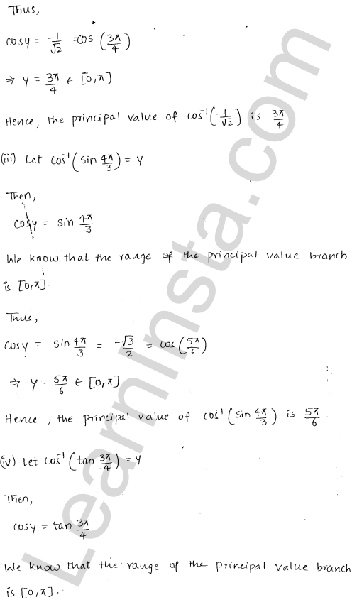 RD Sharma Class 12 Solutions Chapter 4 Inverse Trigonometric Functions Ex 4.2 1.3