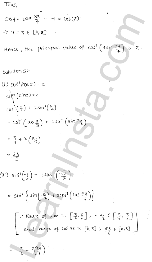 RD Sharma Class 12 Solutions Chapter 4 Inverse Trigonometric Functions Ex 4.2 1.4