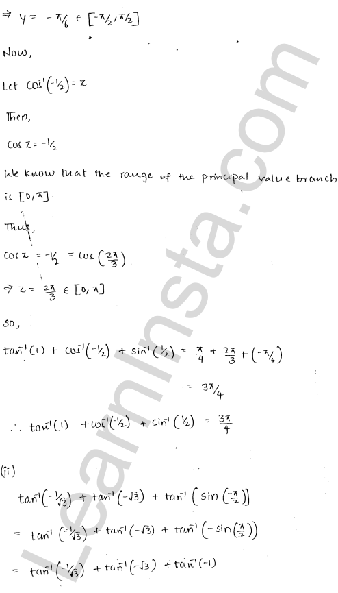 RD Sharma Class 12 Solutions Chapter 4 Inverse Trigonometric Functions Ex 4.3 1.5