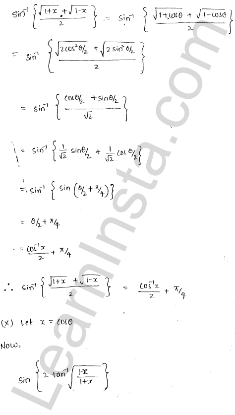 RD Sharma Class 12 Solutions Chapter 4 Inverse Trigonometric Functions Ex 4.7 1.18