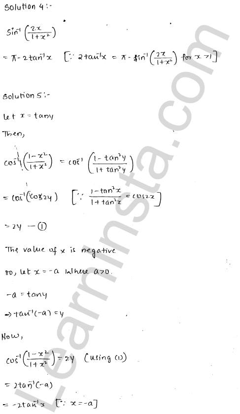 RD Sharma Class 12 Solutions Chapter 4 Inverse Trigonometric Functions VSAQ 1.3